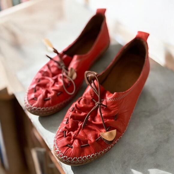 Spring Step BERNA Shoes in RED Size 38 - Picture 1 of 5